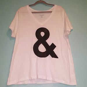Old Navy "&" shirt